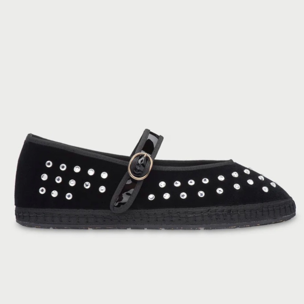 Flabelus Mae Black Mary Jane flats size 37